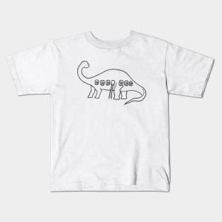 dinobus - noodle tee Kids T-Shirt